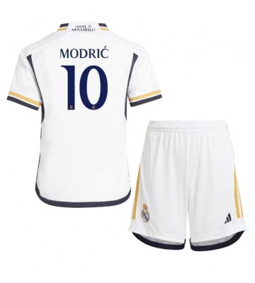 Real Madrid Luka Modric #10 Replica Home Stadium Kit for Kids 2023-24 Short Sleeve (+ pants)